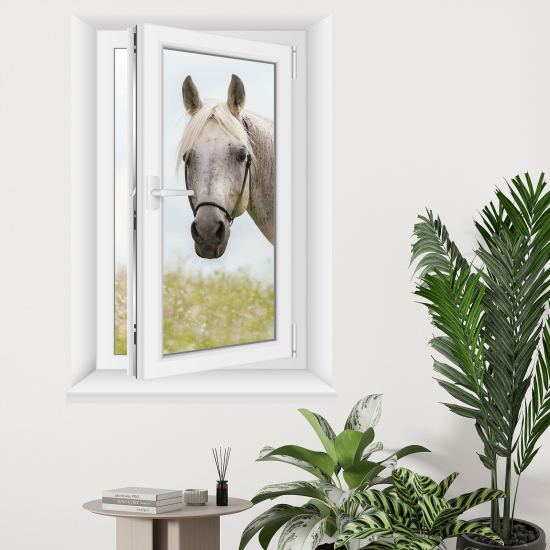 Vinilo Adhesivo Decorativo trampantojo 3D - Caballo