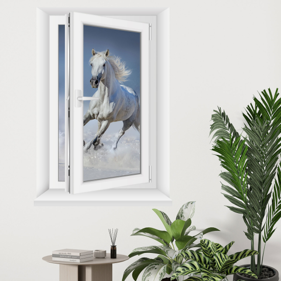 Vinilo Adhesivo Decorativo trampantojo 3D - Caballo