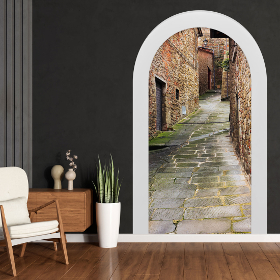 Vinilo Adhesivo Decorativo trampantojo 3D - Callejón