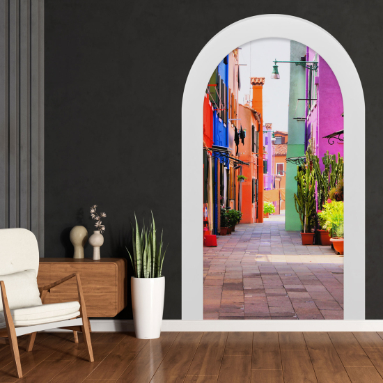 Vinilo Adhesivo Decorativo trampantojo 3D - Callejón