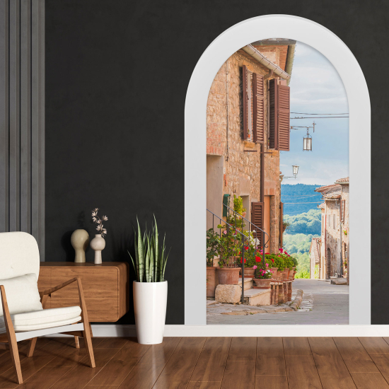 Vinilo Adhesivo Decorativo trampantojo 3D - Callejón