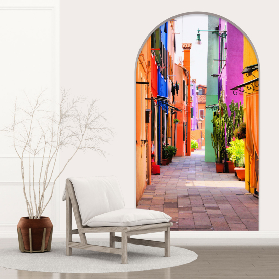 Vinilo Adhesivo Decorativo trampantojo 3D - Callejón