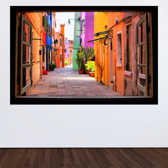 Vinilo Adhesivo Decorativo trampantojo 3D - Callejón