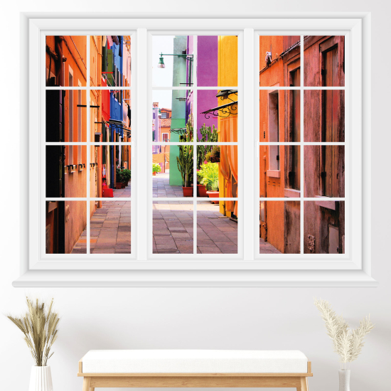 Vinilo Adhesivo Decorativo trampantojo 3D - Callejón