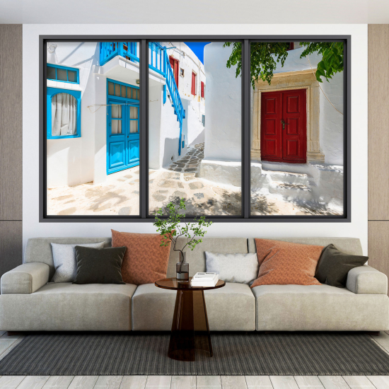 Vinilo Adhesivo Decorativo trampantojo 3D - Callejón Griego