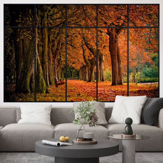 Vinilo Adhesivo Decorativo trampantojo 3D - Camino bosque