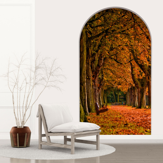 Vinilo Adhesivo Decorativo trampantojo 3D - Camino Bosque