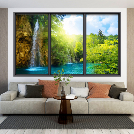 Vinilo Adhesivo Decorativo trampantojo 3D - Cascada