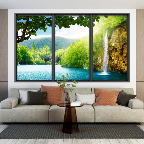 Vinilo Adhesivo Decorativo trampantojo 3D - Cascada