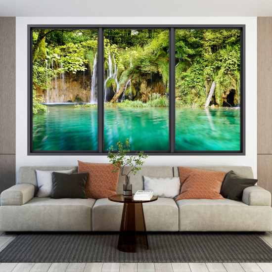 Vinilo Adhesivo Decorativo trampantojo 3D - Cascada