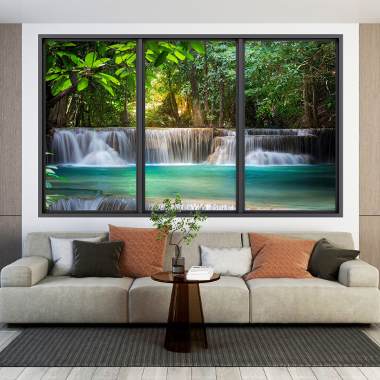 Vinilo Adhesivo Decorativo trampantojo 3D - Cascada