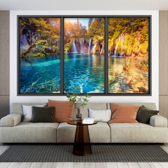 Vinilo Adhesivo Decorativo trampantojo 3D - Cascada