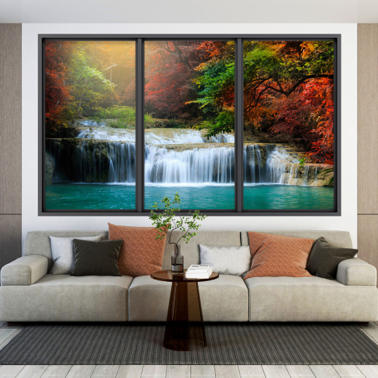 Vinilo Adhesivo Decorativo trampantojo 3D - Cascada