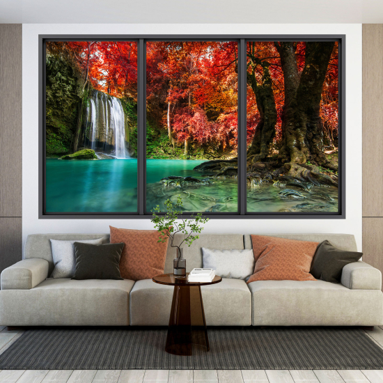 Vinilo Adhesivo Decorativo trampantojo 3D - Cascada