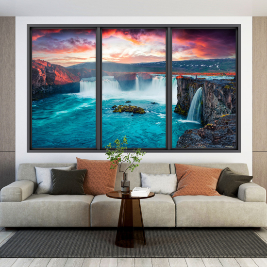 Vinilo Adhesivo Decorativo trampantojo 3D - Cascada