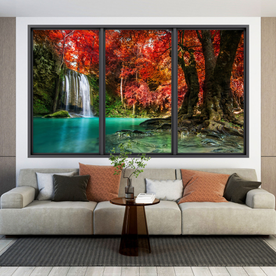 Vinilo Adhesivo Decorativo trampantojo 3D - Cascada