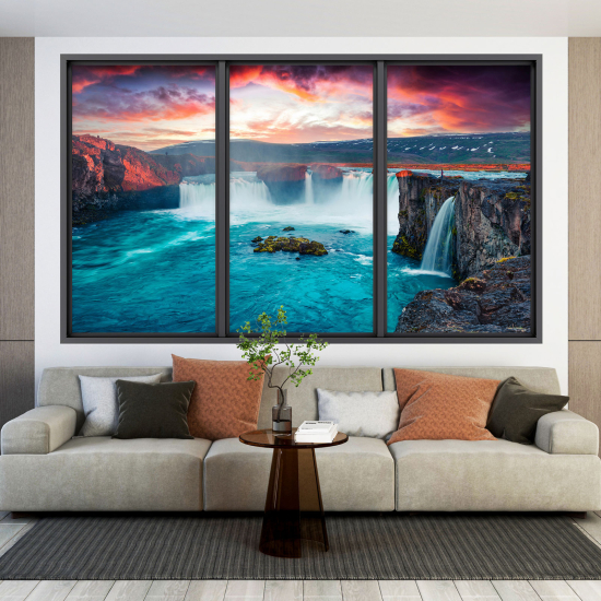 Vinilo Adhesivo Decorativo trampantojo 3D - Cascada