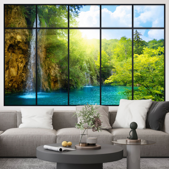 Vinilo Adhesivo Decorativo trampantojo 3D - Cascada