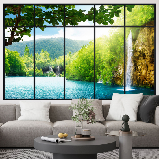 Vinilo Adhesivo Decorativo trampantojo 3D - Cascada