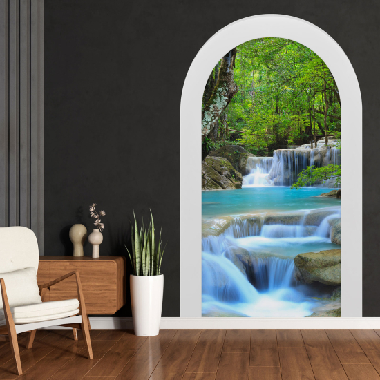 Vinilo Adhesivo Decorativo trampantojo 3D - Cascada