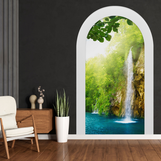 Vinilo Adhesivo Decorativo trampantojo 3D - Cascada