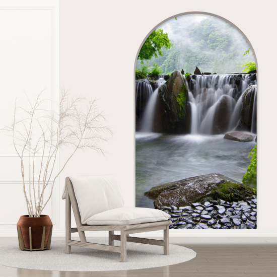 Vinilo Adhesivo Decorativo trampantojo 3D - Cascada