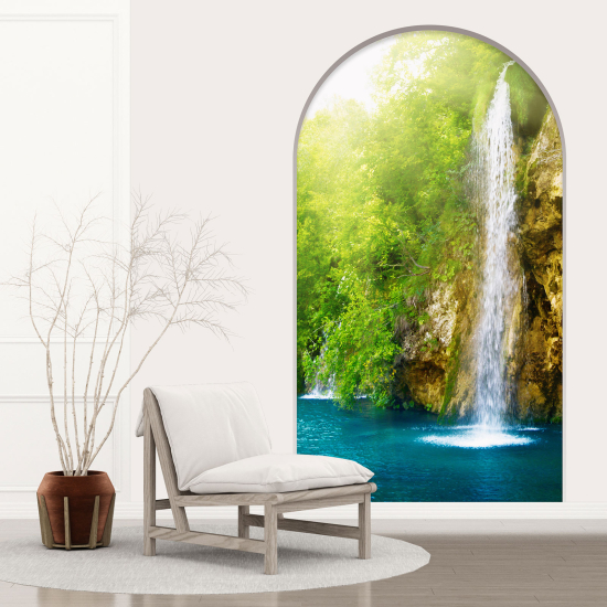Vinilo Adhesivo Decorativo trampantojo 3D - Cascada