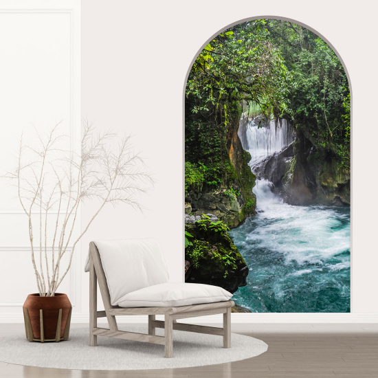 Vinilo Adhesivo Decorativo trampantojo 3D - Cascada