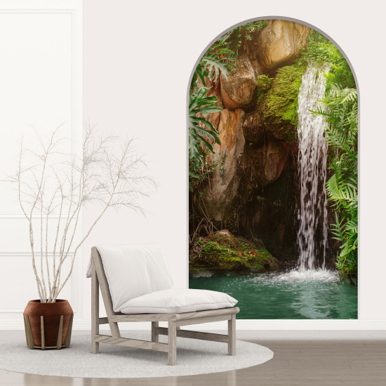 Vinilo Adhesivo Decorativo trampantojo 3D - Cascada