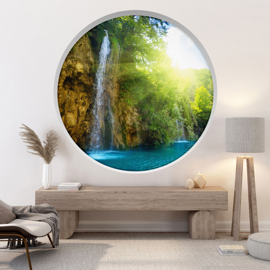 Vinilo Adhesivo Decorativo trampantojo 3D - Cascada