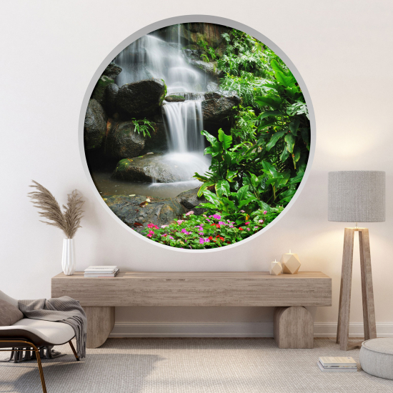Vinilo Adhesivo Decorativo trampantojo 3D - Cascada