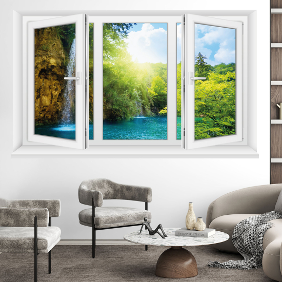 Vinilo Adhesivo Decorativo trampantojo 3D - Cascada