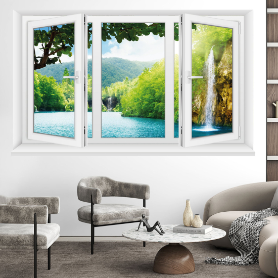 Vinilo Adhesivo Decorativo trampantojo 3D - Cascada