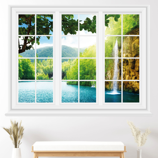 Vinilo Adhesivo Decorativo trampantojo 3D - Cascada
