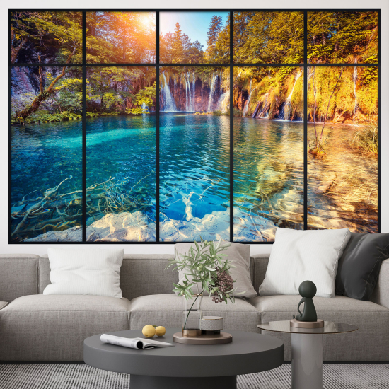 Vinilo Adhesivo Decorativo trampantojo 3D - Cascadas