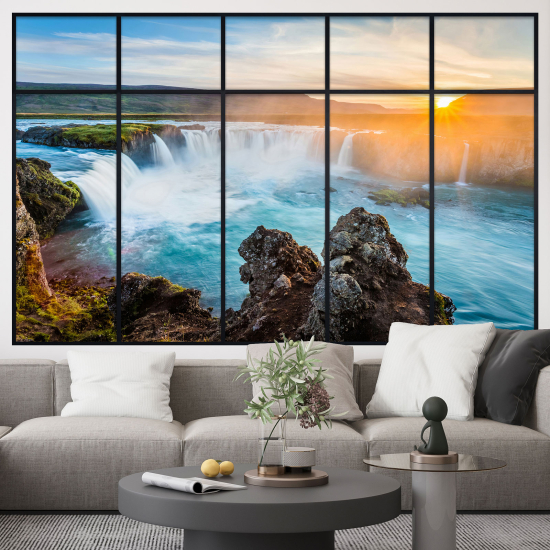 Vinilo Adhesivo Decorativo trampantojo 3D - Cascadas