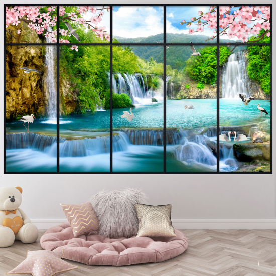 Vinilo Adhesivo Decorativo trampantojo 3D - Cascadas