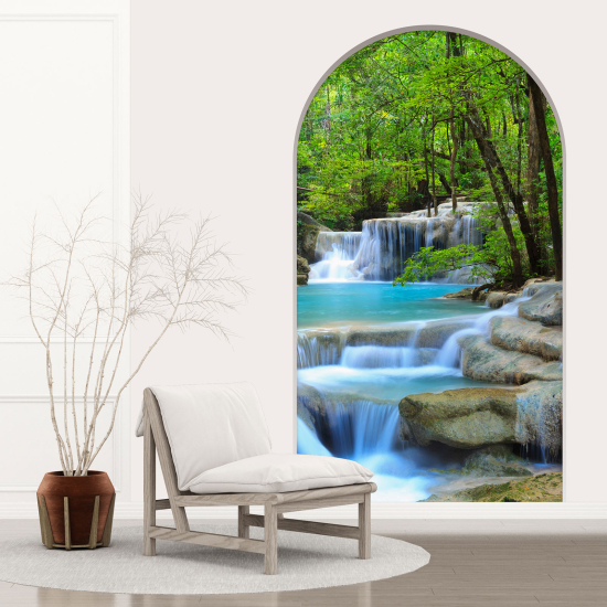 Vinilo Adhesivo Decorativo trampantojo 3D - Cascadas