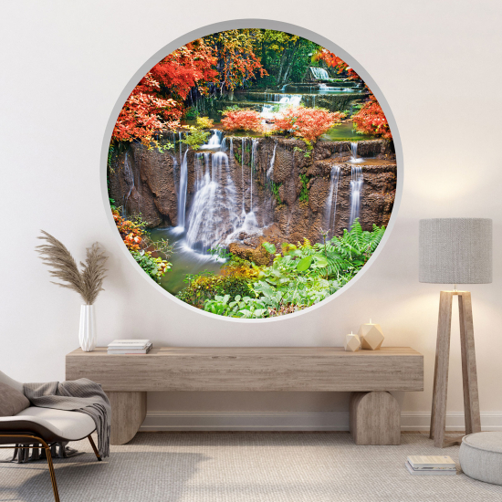 Vinilo Adhesivo Decorativo trampantojo 3D - Cascadas
