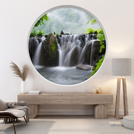 Vinilo Adhesivo Decorativo trampantojo 3D - Cascadas
