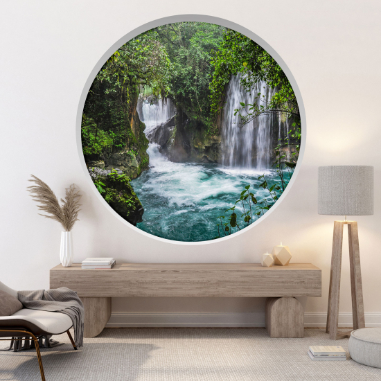 Vinilo Adhesivo Decorativo trampantojo 3D - Cascadas