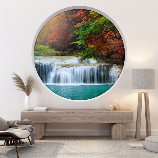 Vinilo Adhesivo Decorativo trampantojo 3D - Cascadas
