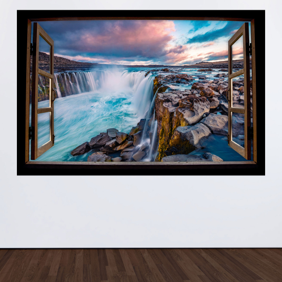 Vinilo Adhesivo Decorativo trampantojo 3D - Cascadas