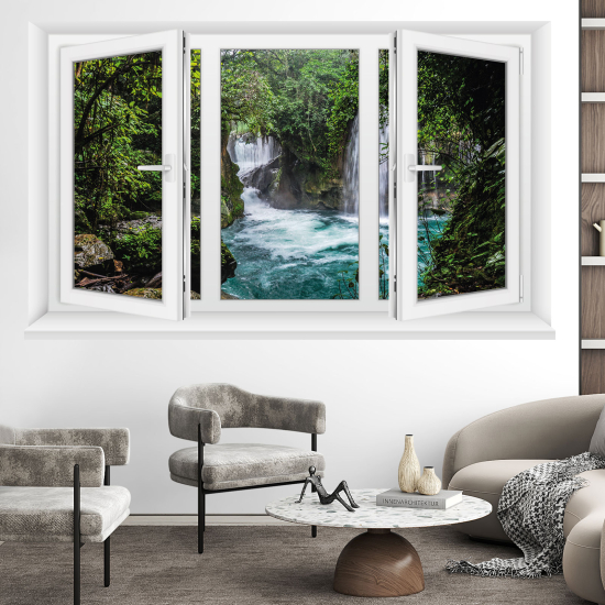 Vinilo Adhesivo Decorativo trampantojo 3D - Cascadas
