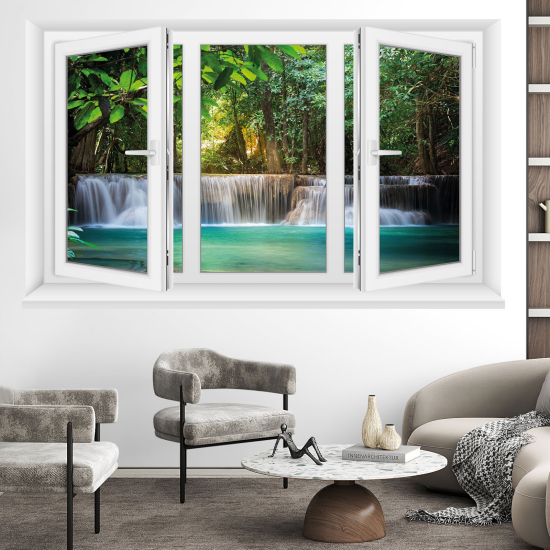 Vinilo Adhesivo Decorativo trampantojo 3D - Cascadas