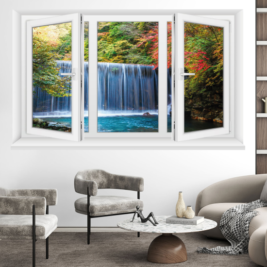 Vinilo Adhesivo Decorativo trampantojo 3D - Cascadas