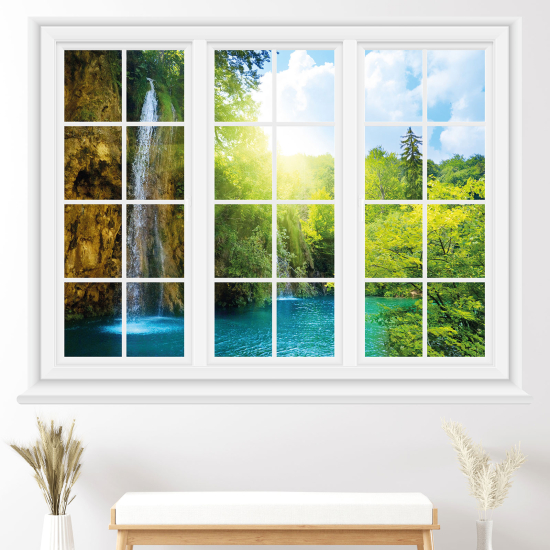 Vinilo Adhesivo Decorativo trampantojo 3D - Cascadas