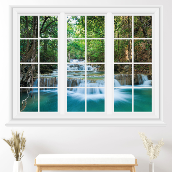 Vinilo Adhesivo Decorativo trampantojo 3D - Cascadas