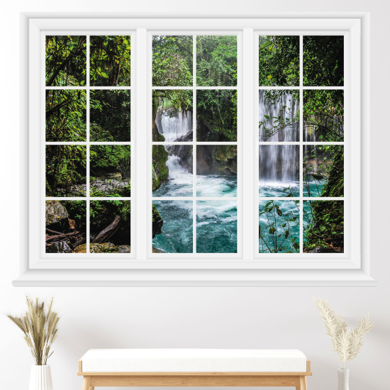 Vinilo Adhesivo Decorativo trampantojo 3D - Cascadas