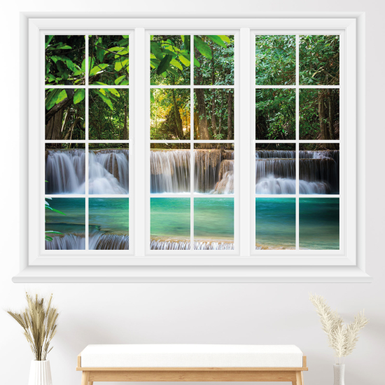 Vinilo Adhesivo Decorativo trampantojo 3D - Cascadas